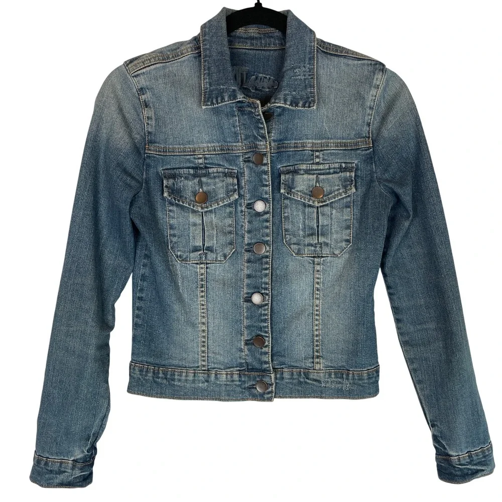 KUT From the Kloth‎ Denim Jacket Size Small Jean Jacket Cotton Blend